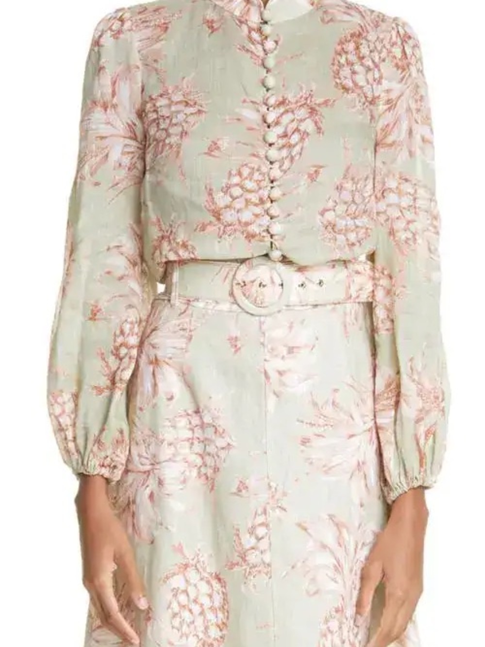 Zimmermann Postcard Botanical Print Blouse